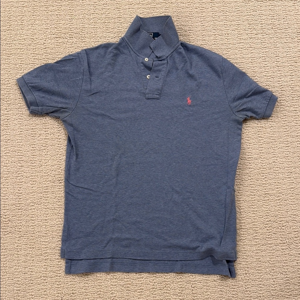 *Last Chance Price* Polo Ralph Lauren Blue 100% Cotton Golf Short Sleeve EUC